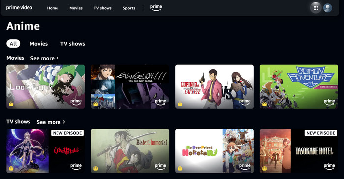 hianime alternatives amazon prime video