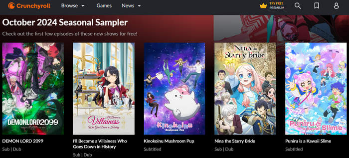 crunchyroll to watch anime dubbed and subbed