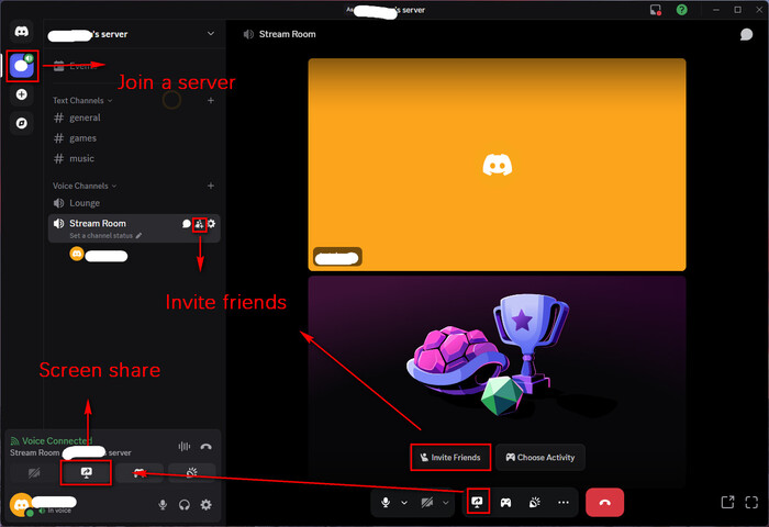 How to screen share on Discord