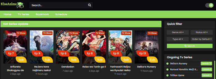 kissanime bset dubbed anime sites