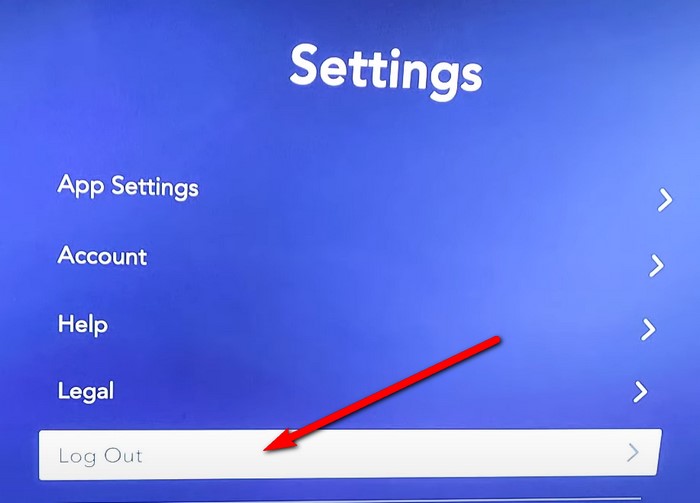 log out of Disney Plus on your smart TV