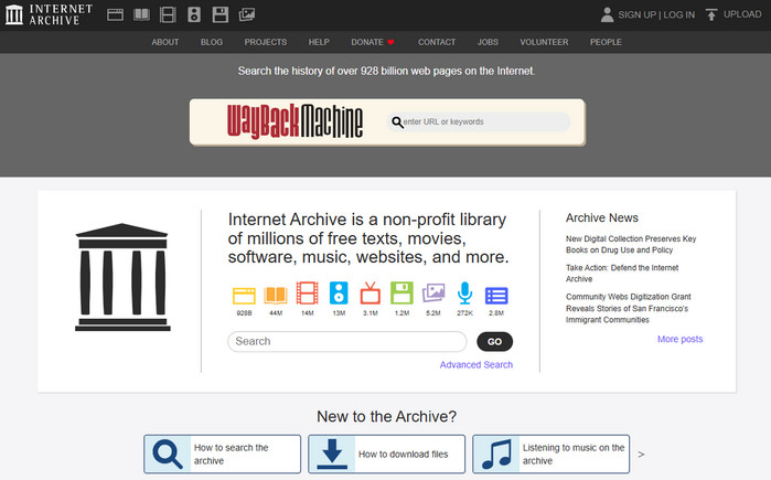 M4uHD alternative Internet Archive