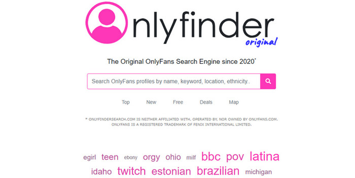 onlyfinder with tags to search for people on onlyfans