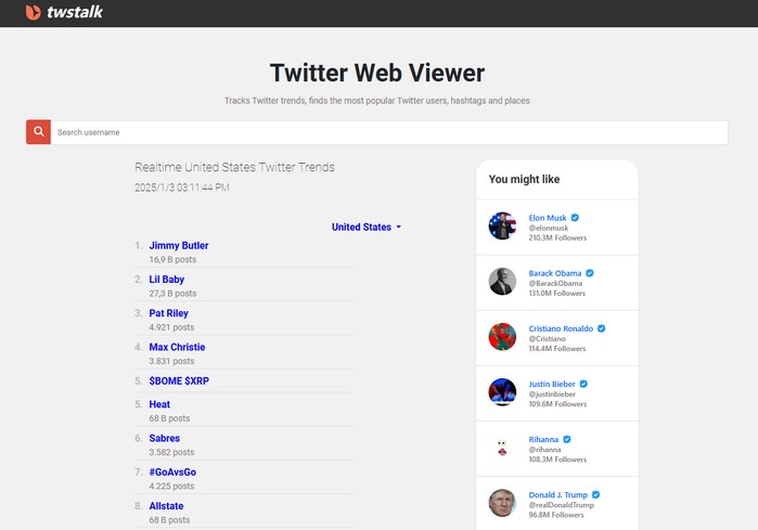 use twstalker to view Twitter anonymously