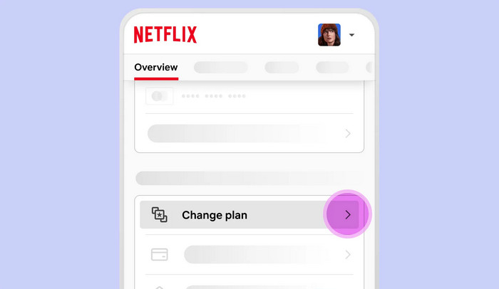 Change to Ad-free Netflix Plan