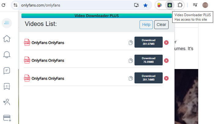 onlyfans downloader chrome video downloader plus