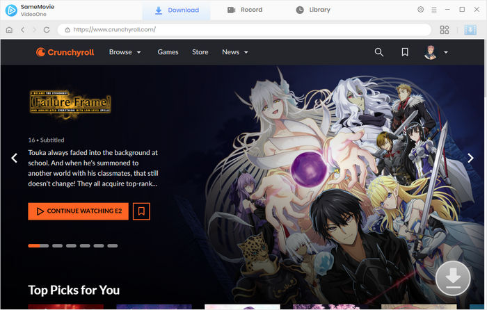 log in crunchyroll