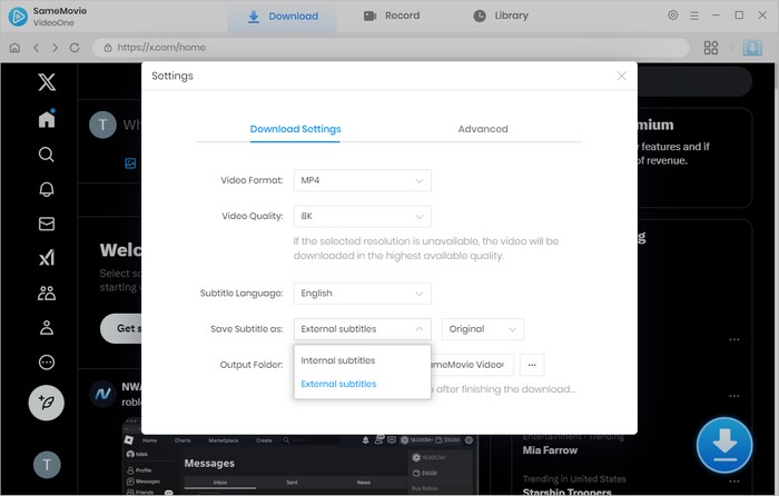 set basic settings